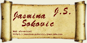 Jasmina Soković vizit kartica
